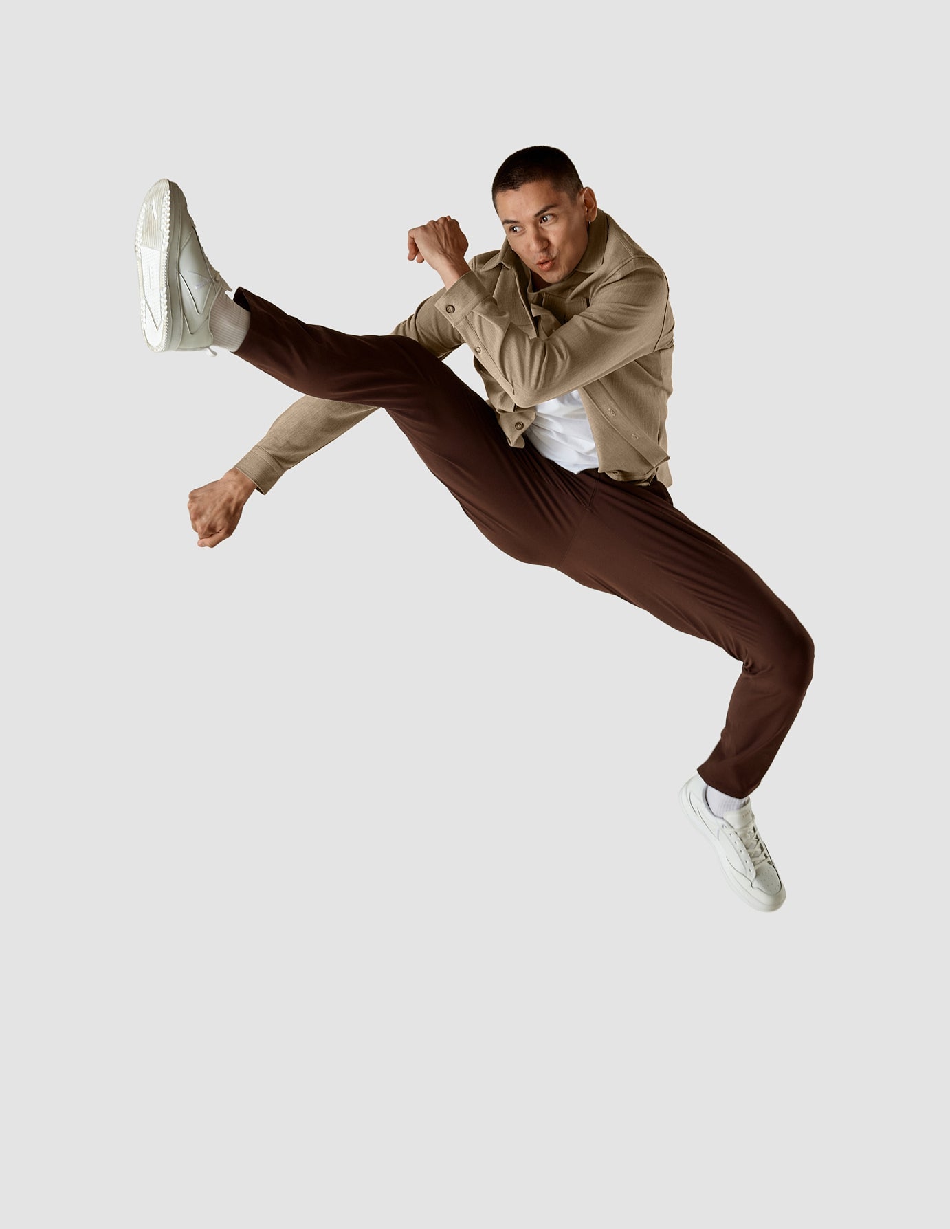 Heavy Edition Overshirt Khaki Melange